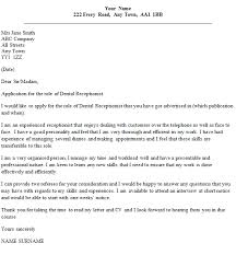 Dental Receptionist Cover Letter Example Icover Org Uk