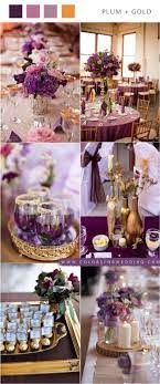 You can take traditional white roses as a basis and complement. 22 Plum Purple And Gold Wedding Color Ideas Colors For Wedding