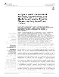 Pdf Analytical And Computational Advances Opportunities And Challenges In Marine Organic Biogeochemistry In An Era Of Omics