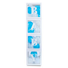 They're easy to decorate and a great way to share the message of the shower. Parent Panda Baby Shower Decorations Box Pack 30 Party Balloons Blue And White 4 Transparent Boxes 4 Baby Letters Buy Online In Dominica At Dominica Desertcart Com Productid 208456375