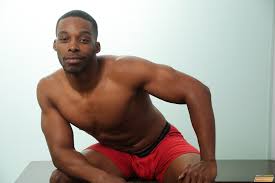 But it's not every week we can afford to do that and we end up going to the massage parlor with less than enough money for a whole rub and a tug. Big Black Muscle Stud Masson Shores Slowly Tugs On His Thick Cock Waking It Up From Its Slumber Men In Gay Porn