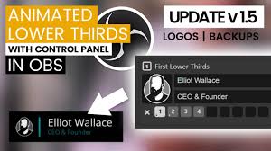 Broadcast lower thirds for announcements at the end of the church service. Free Animated Lower Thirds With Dockable Control Panel Obs Forums