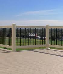 These railings will easily outlive the house they are installed on and they have a timeless modern look. Valley Forge Modern Deck Railing Elite Vinyl Railings