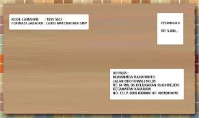 Atas perhatian serta kesempatan yang bapak/ibu. Contoh Amplop Surat Lamaran Kerja