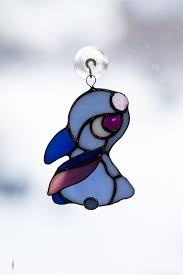 Maybe you would like to learn more about one of these? Stained Glass Disney Stich Small Hanging Suncatcher On Window In Kids Room More In The Disney Stained Glass Glass Art Sculpture Stained Glass Window Hanging