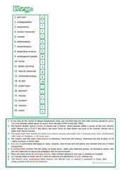 The Environment Vocabulary Practice Vocabulary Practice Vocabulary Word Problem Worksheets