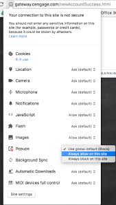 How to turn off pop up blocker on mac. Google Chrome Manage Pop Up