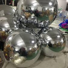 Mirror ball, swinging multiple reflections, creates an atmosphere of celebration and fun. Hot Sale Holidays Decorations Large Hanging Pvc Gold Inflatable Mirror Ball Ball Im007 Yuexuan Inflatable China Manufacturer