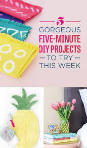 5 Gorgeous 5 Minute Diys You Ll Actually Want To Try Diy And Crafts Sewing Diy Projects To Try Projects To Try