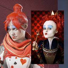 10 reasons the queen of hearts is the most underrated disney villain 13 february 2021 | screen rant. The Queen Of Hearts Wraith Skin Is Inspired By The 2010 Alice In Wonderland Qoh Apexlegends