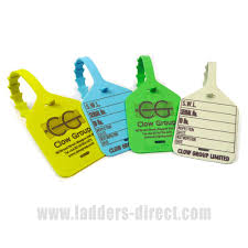 National fire protection association (nfpa) part nfpa 10* occupational safety and health standards. Clow Lifting Inspection Tags Ladders Direct Com