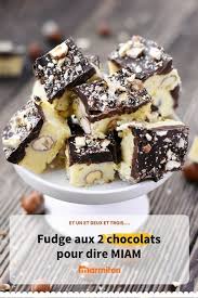 Fudge Blanc Et Noir Chocolat Recette Recette Fudge Fudge Gateaux A La Citrouille