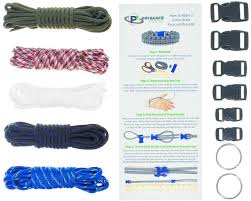 In fact, there's little comparison between the two. Amazon Com Paracord Bracelet Project Kit 550 Parachute Cord Buckles Carabiners Key Rings Starter Hardware Kits Include Paracord Needle Forceps Made In Usa Sports Outdoors