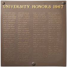1967 University Honors