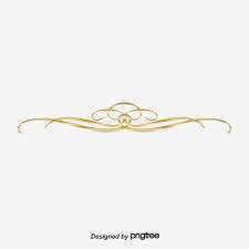 Gold Dividing Line Vector And Png Font Illustration Gold Free Invitation Cards