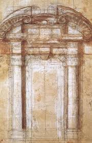 Michelangelo Buonarroti Study For The Porta Pia 1561 Chalk And Ink On Paper 44 2 X 28 1 Cm Casa Buonarroti Floren Schilder Tekenen