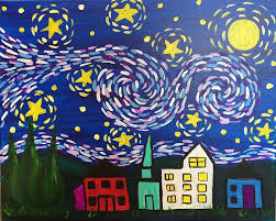 Brier Creek Classes Starry Night Van Gogh Starry Night Art Starry Night Painting