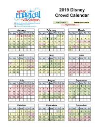 Disney World Crowd Calendar Disney World Crowd Calendar Disney World Busy Times Disney World Vacation