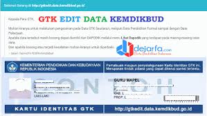 Sebab sudah coba ubah melalui pengajuan di web verval pd, tapi tidak bisa karena muncul keterangan warning langkah pertama: Panduan Cara Daftar Sistem Verifikasi Dan Validasi Atribut Gtk Sma N 1 Tualang
