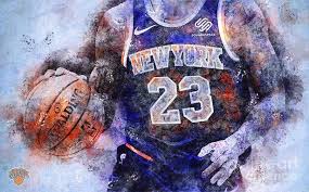 Maybe you would like to learn more about one of these? New York Knicks Basketball Player Nba Team Atlantic Sports Posters Drawing By Drawspots Illustrations