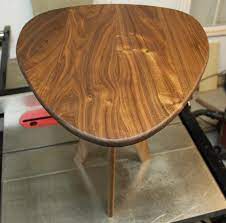 Morello Guitar Pick Side Table In Walnut Etsy Surfboard Coffee Table Vintage 1960s Furniture 1960s Furniture