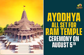 Ram mandir whatsapp status 5 august. Ayodhya All Set For Ram Temple Ceremony On August 5 Mango News