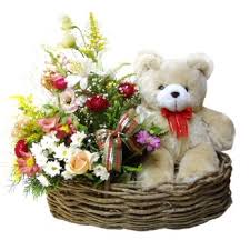Check spelling or type a new query. Teddy Bear And Flowers Gift Basket Flowers To Brazil