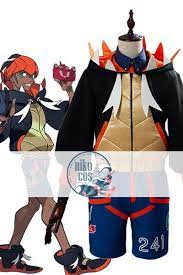 新品予約 ポケモンソード シールド ポケモン剣盾 キバナ コスプレ衣装 コスプレ 衣装 シャツ パーカー パーカー