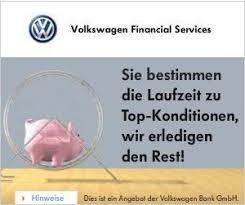 Financing, extended warranties, and service contracts are optional and. Vw Bank Sparplane Bankwelt De