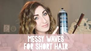 Find all the latest short hair hairstyles and the best short haircut for men in this section. Messy Waves For Short Or Medium Length Hair Tutorial Wonder Forest