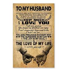 Whether you've been dating your boyfriend for two months or five years, it never gets easier to shop for them. Amazon Com Iwow Inspirational To My Husband Great Husband Gift Ideas Posters Family Friend Gifts Awesome Birthday Perfect Happy Birthday Gift Decor Bedroom Living Room 24 X36 Posters Prints