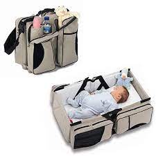 Borsa Da Viaggio Per Neonati 3 In 1 Con Funzione Di Borsa Per Cambio Pannolini Culla Portatile Da Viaggio E Fa Bambini Pannolino Letti Per Bambini Seggiolone