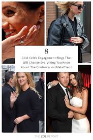 Every Celebrity Engagement Ring That Will Make You Reconsider Silver As Your Metal Of Choice In 2020 Celebrity Engagement Rings Celebs Engagement