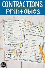 Looking For Contractions Activities For Your First 2nd Or 3rd Graders They Will Love These Ha Reading Strategies Word Family Worksheets Word Study Activities