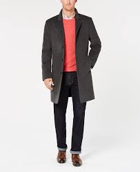 Xs michael kors camel coat with gold detail. Michael Kors Michael Kors Men S Madison Luxury Italian Fabric Modern Fit Overcoat Reviews Coats Jackets Men Macy S