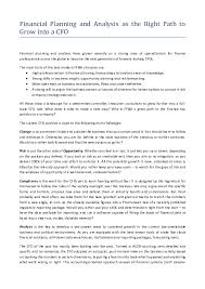 We appreciate that you have questions and concerns as you work to attain and preserve financial security. Financial Planning And Analysis The Right Path For Moving To A Cfo Role Alexei Shmouratko Academia Edu