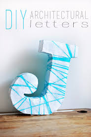Those empty walls are filled with possibilities—and a few additions can make a house feel like a home. 41 Diy Architectural Letters For Your Walls Diy Projects For Teens