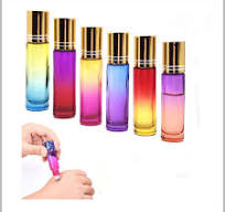 Gradient color essential oil roller bottles with aluminum ...