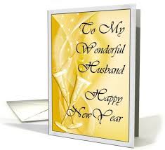 Husband Card Happy New Year To Husband Greeting Card Husband Card New Year Card Cards