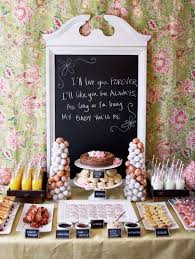 Baby Shower Brunch Donut Holes French Toast Bites Mini Quiche Milk And Oj Fruit Cups Baby Shower Brunch Brunch Table Breakfast Baby Showers