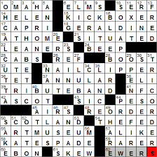 Synonyms for not present include absent, away, gone, out, unavailable, elsewhere, off, truant, awol and astray. 0809 13 New York Times Crossword Answers 9 Aug 13 Friday Nyxcrossword Com