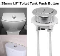 Botão de pressão de tanque de vaso sanitário de 38 mm Botão de vaso  sanitário duplo botão de descarga botão de vaso sanitário botão de descarga  ...