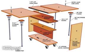 How To Build A Compact Folding Workbench With Storage Folding Workbench Woodworking Workbench