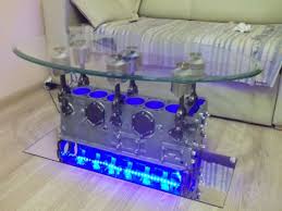The coffee tables can also be used as couch tables, living room tables, side tables, night stands, plant stands or telephone stands. Top Gear Engine Coffee Table Doubles As A Tv Stand 5 Eco Friend