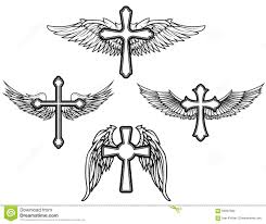 Set Of The Cross With Wings Download From Over 62 Million High Quality Stock Photos Images Vectors S Cross With Wings Cross With Wings Tattoo Wings Tattoo