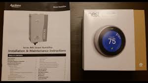 Nest labs designed the nest learning thermostat for easy installation and setup. Part 1 Of 4 Google Nest Thermostat 3rd Gen Aprilaire 800 Whole House Humidifier Full Install Youtube