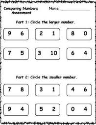 Comparing Numbers Assessment Freebie Numbers Kindergarten Comparing Numbers Kindergarten Comparing Numbers