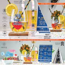 Germany's conquests this year included yugoslavia, greece, and most importantly russia. Buy Happy Birthday Stemless Wine Glass 15 Oz 1941 Birthday Year Facts Board Set With Stand Included 80th Birthday Gifts For Men And Women Cheers To 80 Years Online In Usa B08t42fmqn