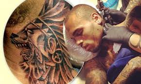 Turns out it's merely a skull design. Chris Brown Disses Drake In I Don T Like Remix And Gets Some Scary New Body Art Daily Mail Online