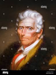 Portrait of Daniel Boone by Chester Harding 1820 Stock Photo